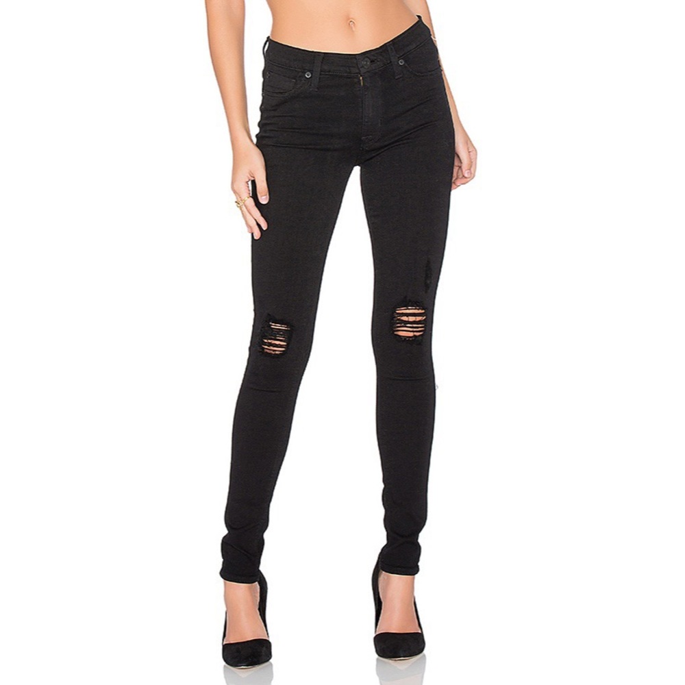 Hudson Mid-Rise Nico Distressed Jeans